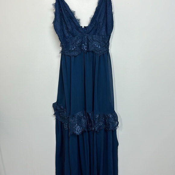 Lulus Dream About‎ Me Navy Blue Lace Maxi Dress Small - Picture 5 of 9